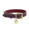 Collier Pour Chat En Cuir Bernie 2 Collier Pour Chat En Cuir Bernie -Hariet & Rosie BERNIE HERITAGEPURPLE
