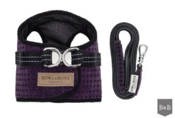 Harnais Soho Avec Laisse -Hariet & Rosie BowlAndBone Republic harness for dog SOHO set purple PS1S