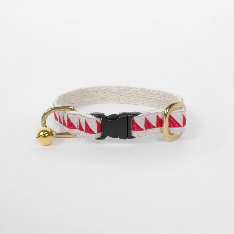 Collier Pour Chat Nice Grill Rouge Et Crème 3 Collier Pour Chat Nice Grill Rouge Et Crème