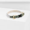 Collier Pour Chat Chef L’Bark Sauge, Noir Et Crème -Hariet & Rosie CatCollar ChefLBark SageCreamBlack