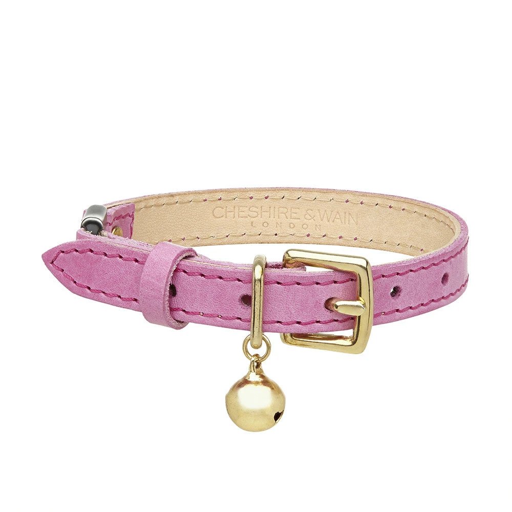 Collier Pour Chat En Cuir Rose 3 Collier Pour Chat En Cuir Rose