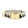 Collier Pour Chien Nice Grill Noir 2 Collier Pour Chien Nice Grill Noir -Hariet & Rosie Collar Brass NG creamblack M
