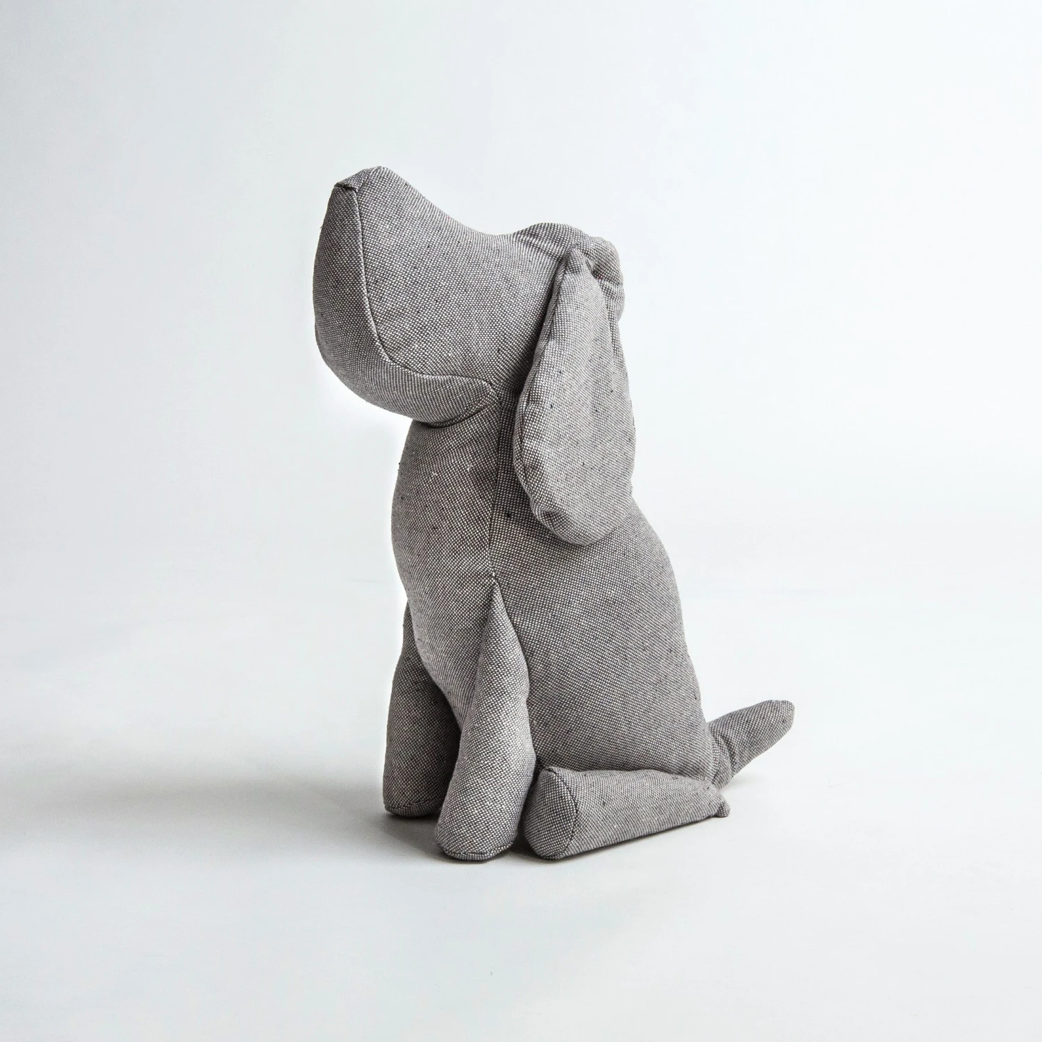 Chien Déco Johan En Tweed Gris 3 Chien Déco Johan En Tweed Gris