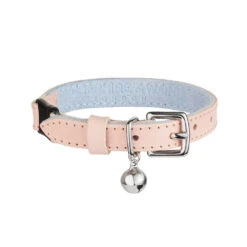 Collier Pour Chat Ice Cream (4 Couleurs) -Hariet & Rosie Designer Luxury Cat Collar Cheshire and Wain Candyfloss Pink Leather