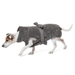 Peignoir Pour Chien Ultra Absorbant -Hariet & Rosie Hundebademantel lills stonegrey 013