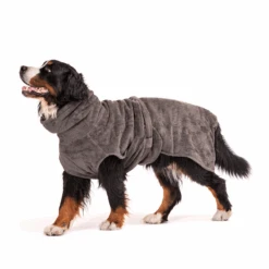 Peignoir Pour Chien Ultra Absorbant -Hariet & Rosie Lills Hundebademantel StoneGrey 3XL 04