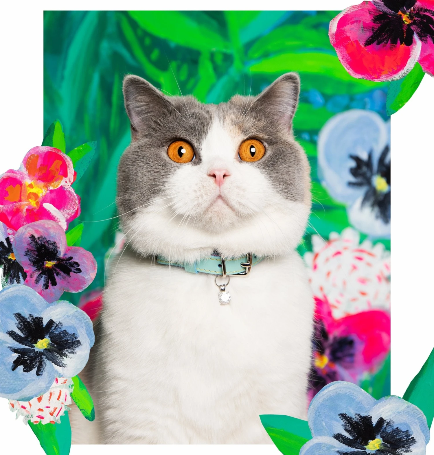 Collier Pour Chat En Cuir Louis Wain 4 Collier Pour Chat En Cuir Louis Wain – Image 2