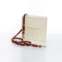 Laisse En Cuir Pour Chien Souple Réglable (2x) 37 Laisse En Cuir Pour Chien Souple Réglable (2x) -Hariet & Rosie butter 2x adjustable dog leash chili red