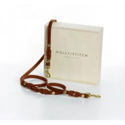 Laisse En Cuir Pour Chien Souple Réglable (2x) 35 Laisse En Cuir Pour Chien Souple Réglable (2x) -Hariet & Rosie butter 2x adjustable dog leash sahara cognac