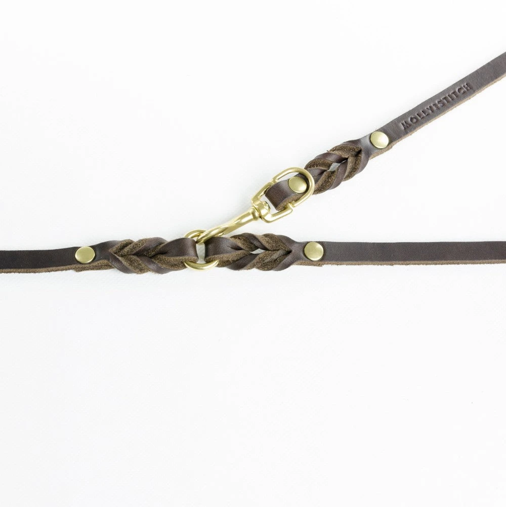 Laisse En Cuir Pour Chien Souple Réglable (2x) 8 Laisse En Cuir Pour Chien Souple Réglable (2x) – Image 6
