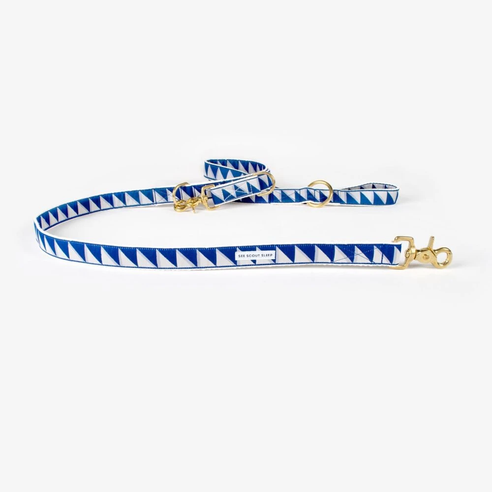 Laisse Pour Chien Bleu, Gris Et Crème Nice Grill 4 Laisse Pour Chien Bleu, Gris Et Crème Nice Grill – Image 2