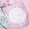 Tell UR Dog I Think He's Cute Tote Bag -Hariet & Rosie cute dog tote3