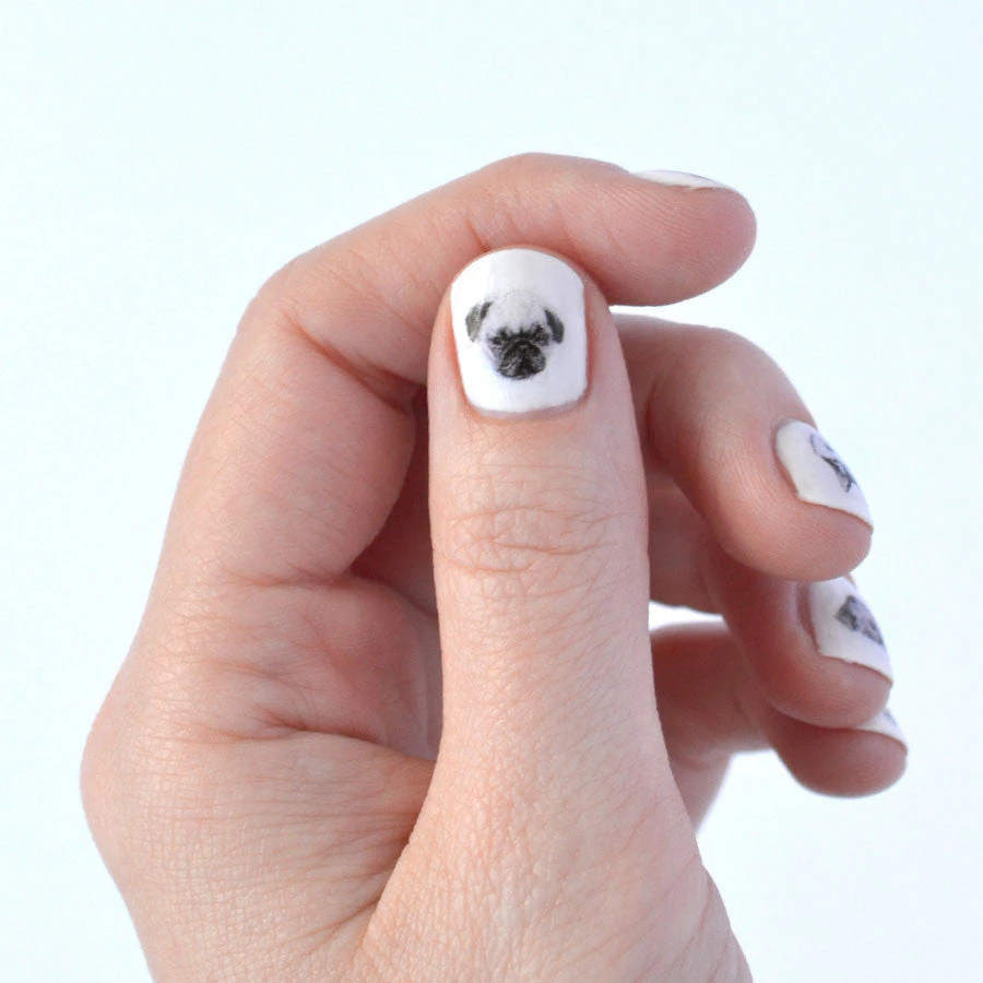 Stickers Autocollant Pour Ongle ~ Chien ~ 3 Stickers Autocollant Pour Ongle ~ Chien ~