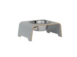 Bol Pour Chien Surélévé DogBar® Single -Hariet & Rosie dogBar SINGLE M 140 Grey Stainless 1024x e609b56a fe98 426f b971 abf08640091a