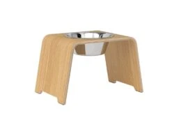 Bol Pour Chien Surélévé DogBar® Single -Hariet & Rosie dogBar SINGLE M large 240 Oak light Stainless 1024x 27b396eb 284f 49f5 9d2d d10507017642