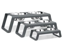 Double écuelle Surélevée Alu Design Pour Chien Desco 10 Double écuelle Surélevée Alu Design Pour Chien Desco -Hariet & Rosie mc c06 005 01 stapel eat desco powder coated grey 1