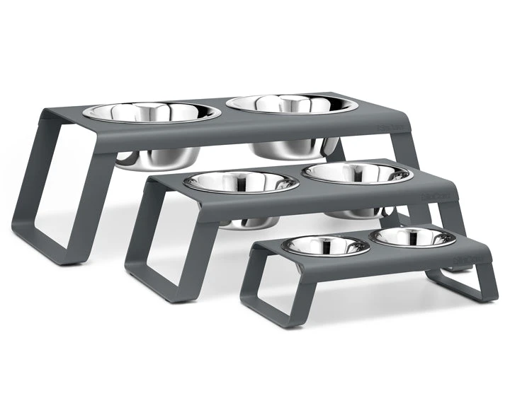 Double écuelle Surélevée Alu Design Pour Chien Desco 5 Double écuelle Surélevée Alu Design Pour Chien Desco – Image 3
