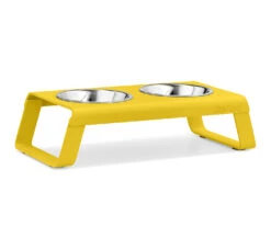 Double écuelle Design Pour Chat Desco (4 Couleurs) -Hariet & Rosie mc g06 004 04 s eat desco powder coated yellow
