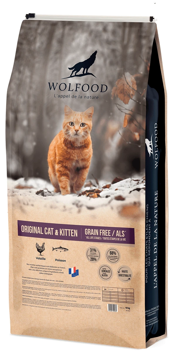 Croquettes Wolfood Chat Original Cat & Kitten 3 Croquettes Wolfood Chat Original Cat & Kitten