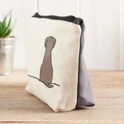 Trousse Chien Et Chat Jin Design -Hariet & Rosie sittingdog zipbag side