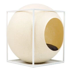 Le Cube Meyou 30 Le Cube Meyou -Hariet & Rosie web cat cube metal champagne meyou paris side